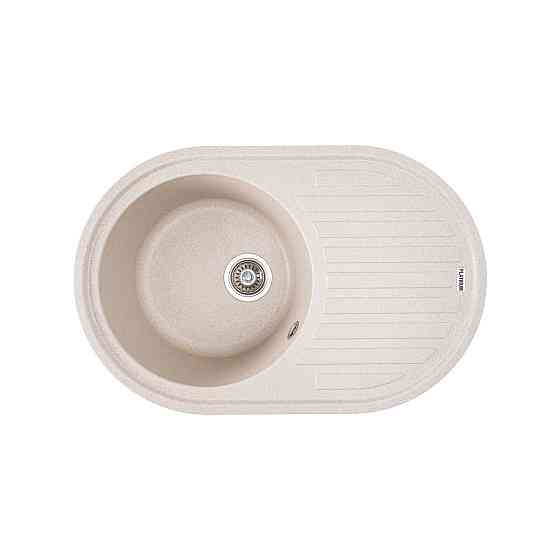 PLATINUM Гранітна мийка для кухні Platinum 7750 LIRA матова Сафарі Київ