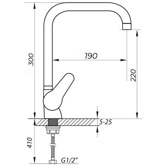 Змішувач для кухні Zerix SOP7 146   ( ZX0192 ) 23127 Харків