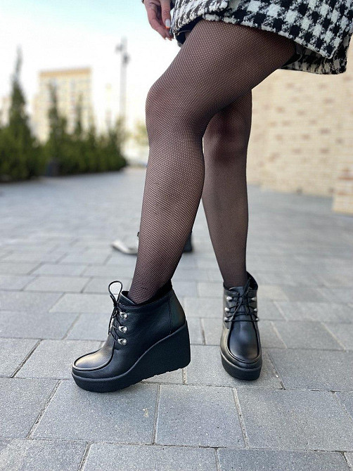 Injers Черевики жіночі INJERS чорні натуральна шкіра 37-40р. (1150) Коломия - фото 4