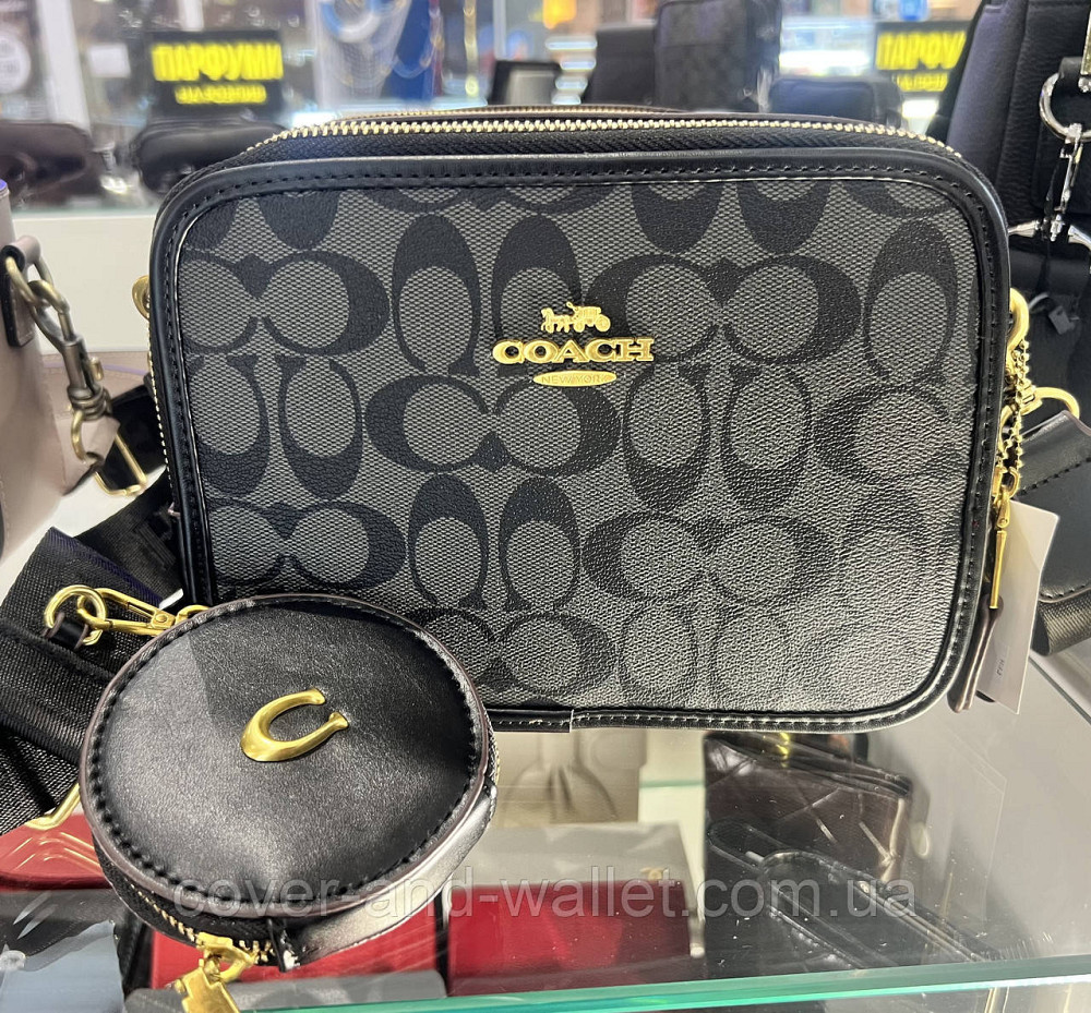 Сумка коуч брендовая женская с широким ремешком COACH Киев - изображение 1