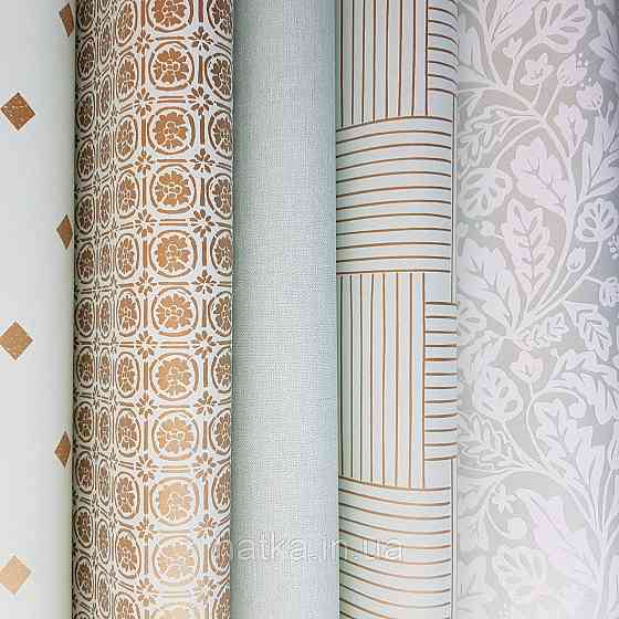 Шпалери вінілові на флізелін Caselio Mystery 0.53х10 м яскраві листя дубок білі на зеленому перламутрі Київ