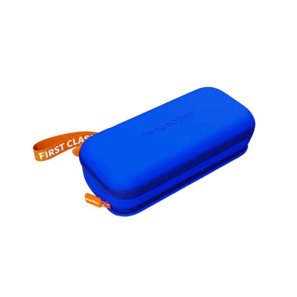 Сумка чехол для приставки кейс Fungoofun для консоли Nintendo Switch и аксессуаров на 2 отделения,синяя Каменец-Подольский - изображение 4