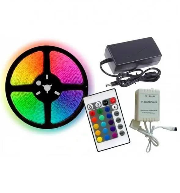 Лента светодиодная (гирлянда) с пультом 5 м RGB Харьков - изображение 1