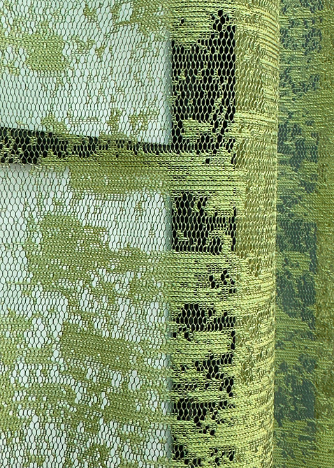 Кухонна арка VR-Textil № 1663т жакард "Мармур Al-1" оливковий 280х150 см (51-226) Київ - фото 5