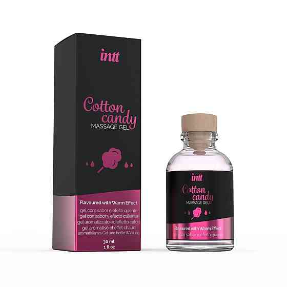 Массажный гель для интимных зон Intt Cotton Candy (30 мл) разогревающий Sex Aura Киев