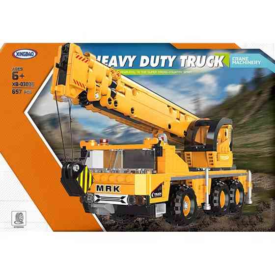 Конструктор дитячий.Підйомний кран ігровий.Будівельна техніка на 657 деталі Кам'янець-Подільський