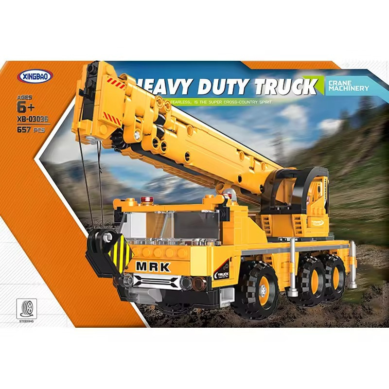 Конструктор дитячий.Підйомний кран ігровий.Будівельна техніка на 657 деталі Кам'янець-Подільський - фото 4