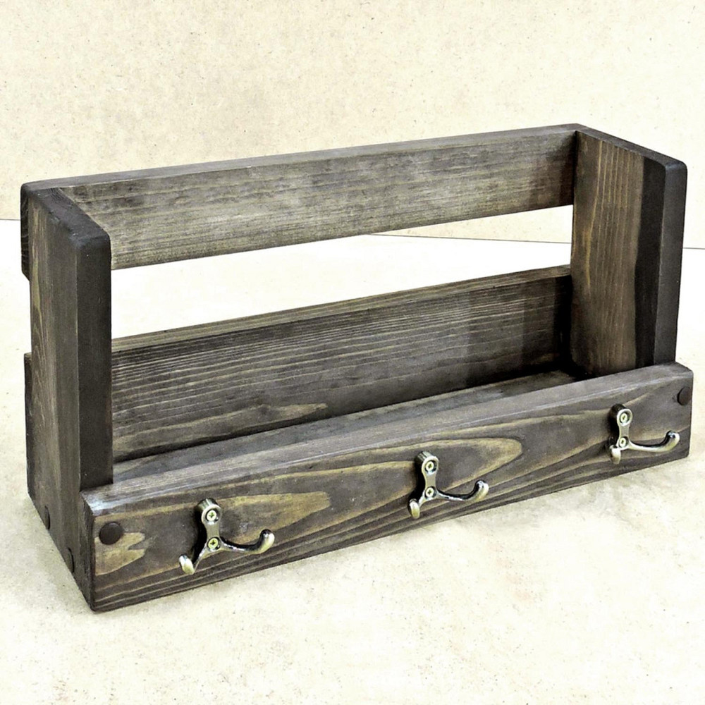 Ключниця дерев'яна "Мальбор" сепія Миколаїв - фото 1