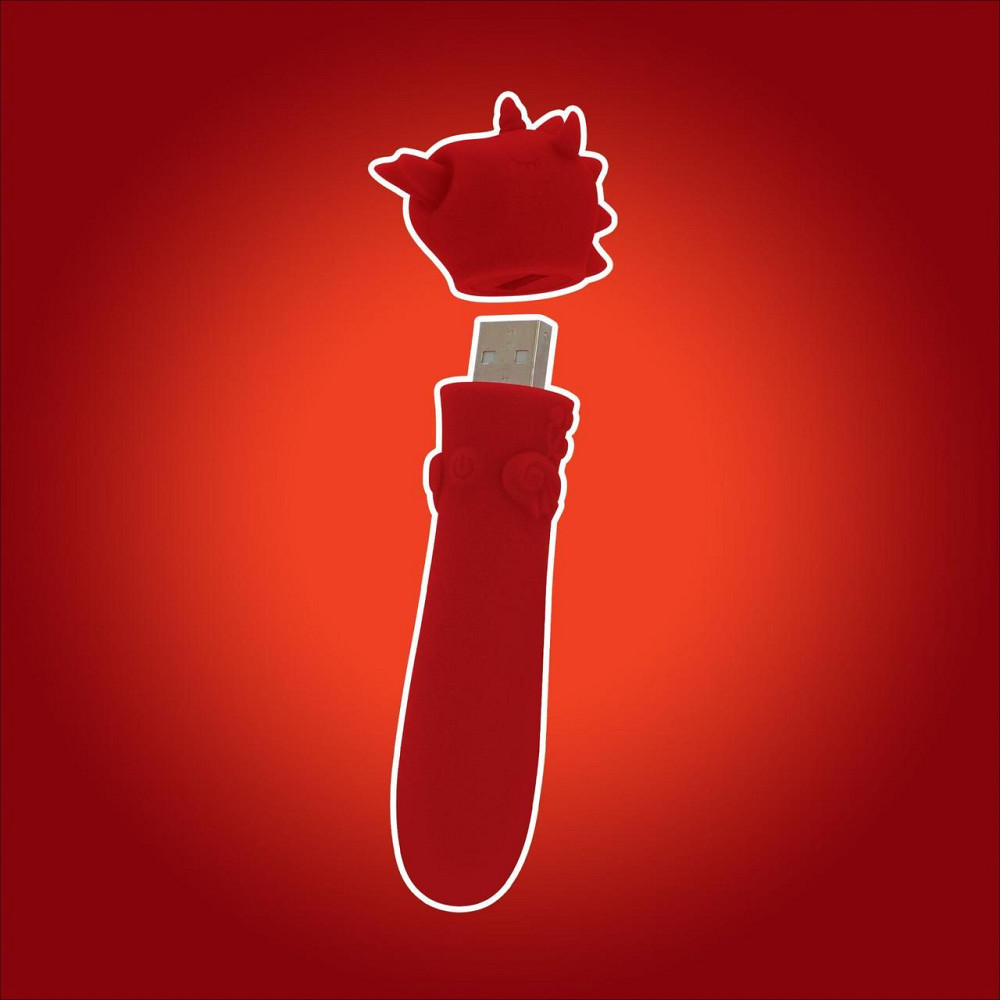 Вібратор-єдиноріжка Unihorn USB Bullet – Blaze Diablo віброкуля, USB-зарядка, 10 режимів Sex Aura Київ - фото 9
