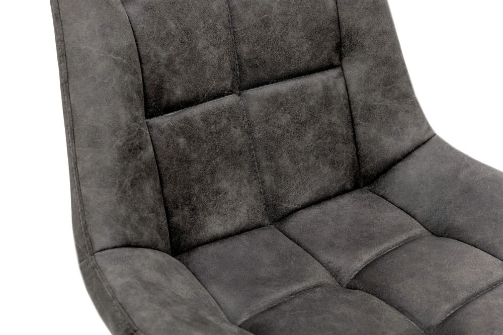 Стілець Крокус чорний / мікрофібра сірий кварц Київ - фото 5