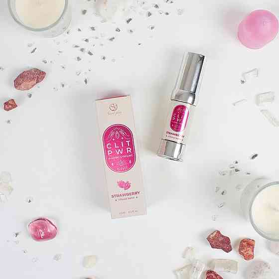 Рідкий вібратор CLIT PWR STRAWBERRY CLITORAL BALM Sex Aura Київ