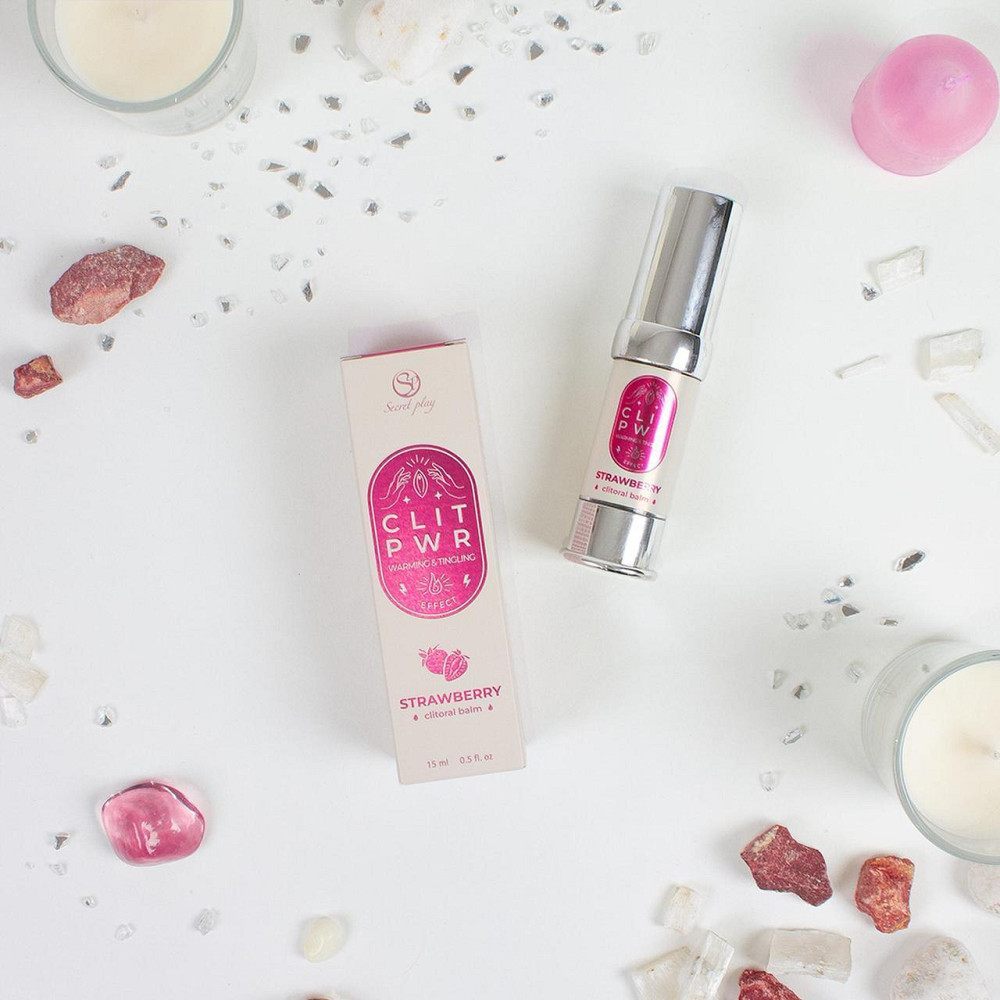 Рідкий вібратор CLIT PWR STRAWBERRY CLITORAL BALM Sex Aura Київ - фото 3
