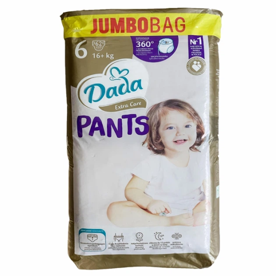 Підгузки-трусики Dada JumboBag Extra Care 6 16+ кг 62 шт Львів