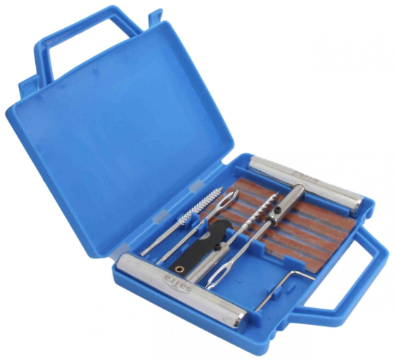 Набір для ремонту автомобільних шин із клеєм 27 од. SATRA S-TR27K Чернігів