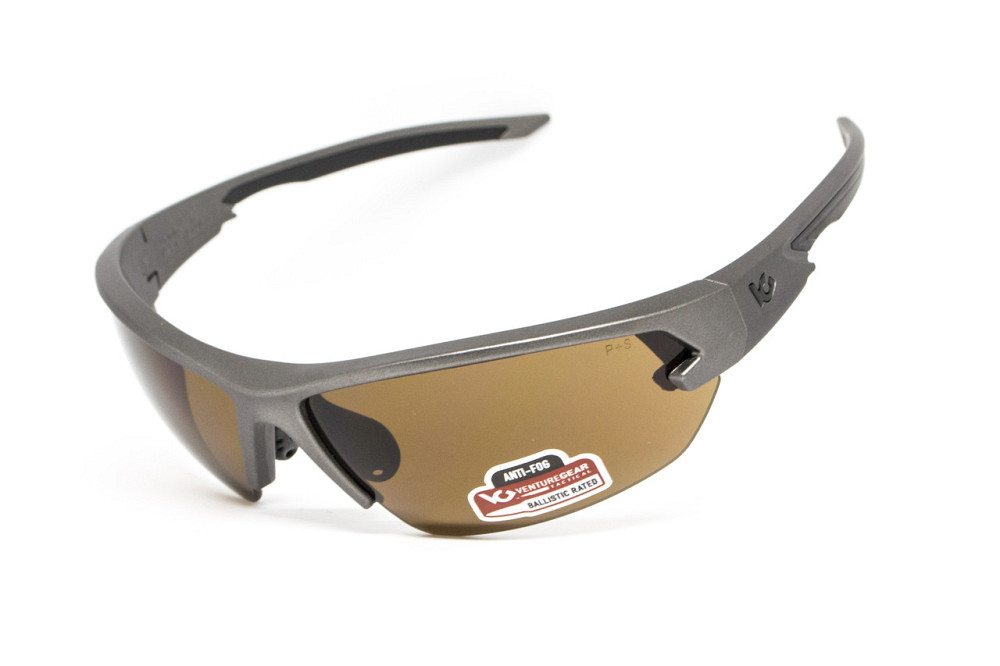 Захисні окуляри Venture Gear Tactical Semtex 2.0 Gun Metal (bronze) Anti-Fog, коричневі в оправі кольору "темний металік" Запоріжжя - фото 1