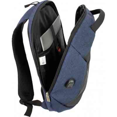 Рюкзак шкільний Optima 17" USB унісекс Синій (O96907-02) Вінниця