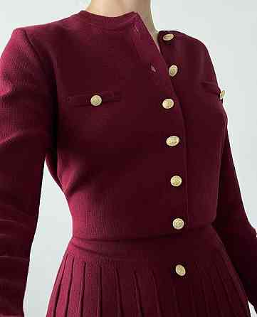 Жіночий стильний повсякденний костюм двійка дрібна машинна в'язка Одеса