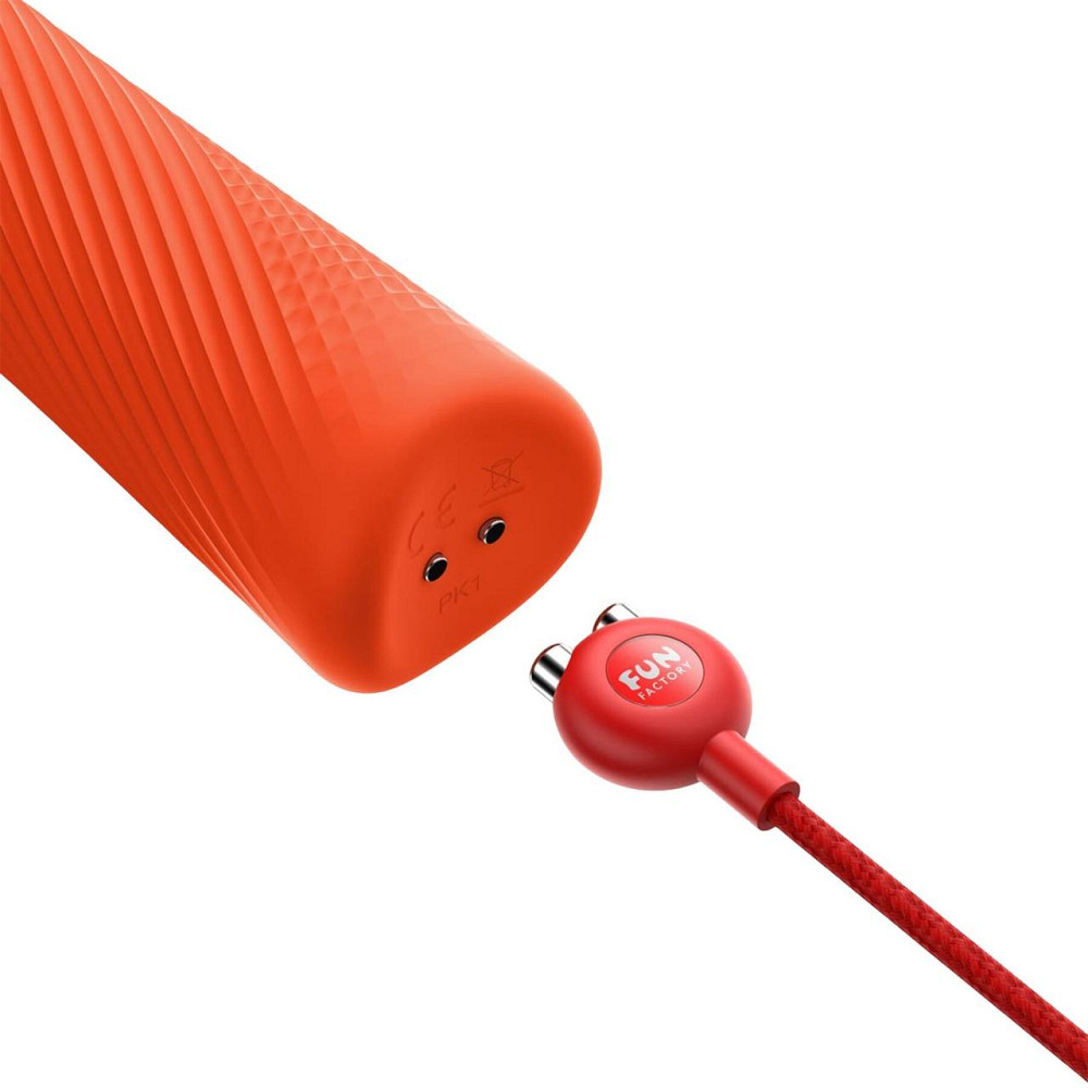 Вібромасажер Fun Factory VIM Vibrating Wand sunrise orange (м'яте паковання!!!) Sex Aura Київ - фото 8