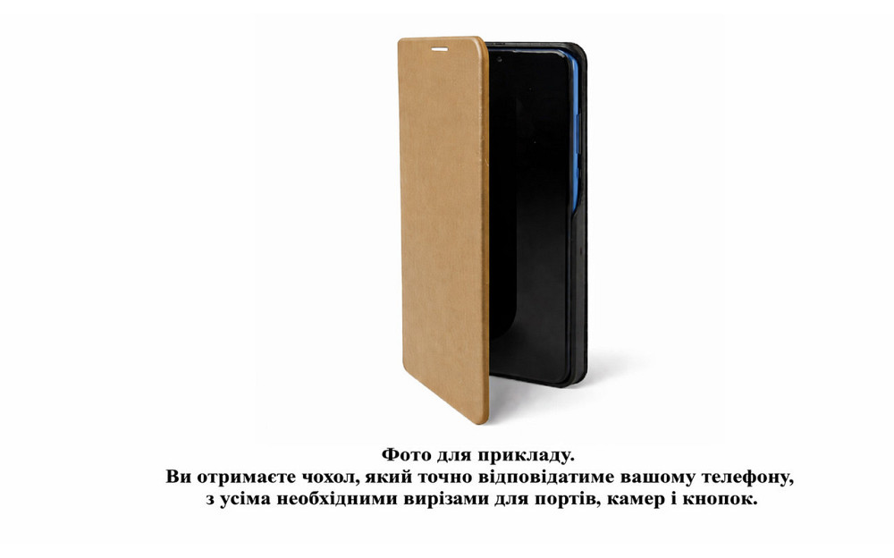 Чохол-книжка PlastGuard для Xiaomi Redmi 15 4G, Redmi 15C 4G — екокожа, пластиковий бампер, магнітна застібка, функція підставки Київ - фото 2
