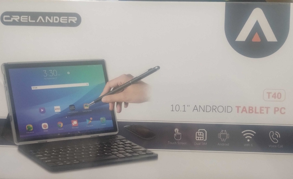 Планшет  10.1" CRELANDER T40 новий, 12/512, клавіатура, мишка, чохол. Харків - фото 3