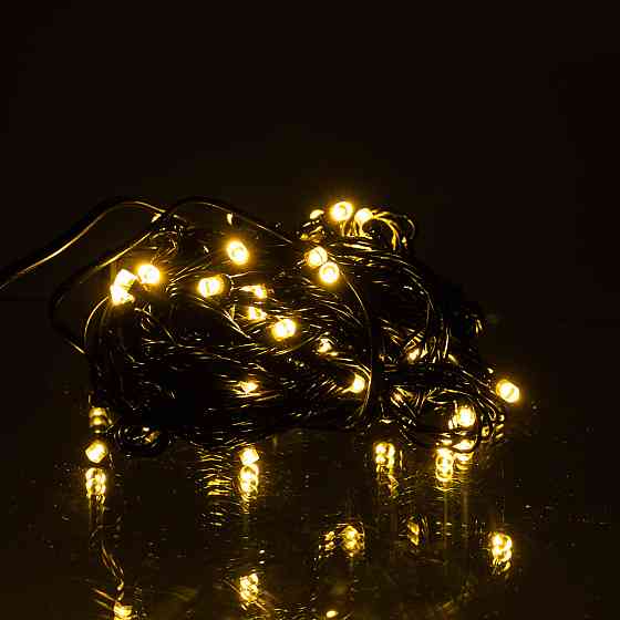Garlando Новорічна кімнатна гірлянда нитка 6 м 50 LED чорний провід Жовтий W50LED6MBY Коломия