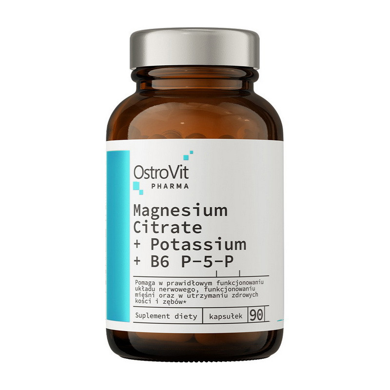 Magnesium Citrate + Potassium + B6 P-5-P (90 caps) Луцк - изображение 1