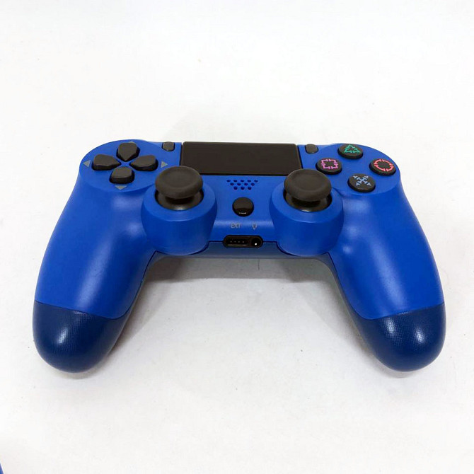 Джойстик DOUBLESHOCK для PS 4, бездротовий ігровий геймпад PS4/PC акумуляторний джойстик. Колір синій MI-38 Львів - фото 6