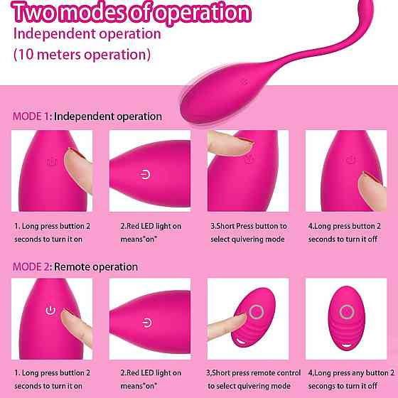 Вібратор Orall з 10 режимами вібрації Love Egg Vibrator G-Spot з дистанційним керуванням Дніпро