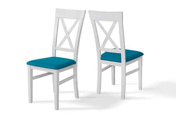 Стілець Кросс, білий/бірюза--- Киев