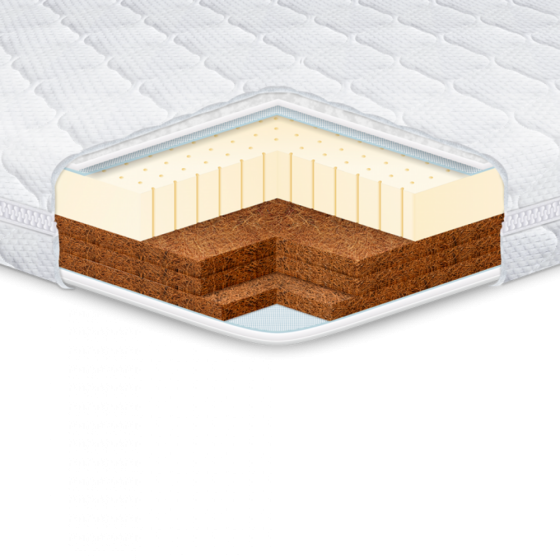 Детский ортопедический беспружинный матрас Kiddy Cocos-Latex 3+3 (Кидди Кокос-Латекс 3+3) ТМ Еurosleep 70х140 Харьков