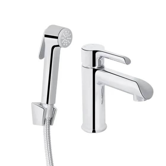 Смеситель для раковины Qtap Grand с гигиеническим душем QTGRA272CRM45670 Chrome Киев