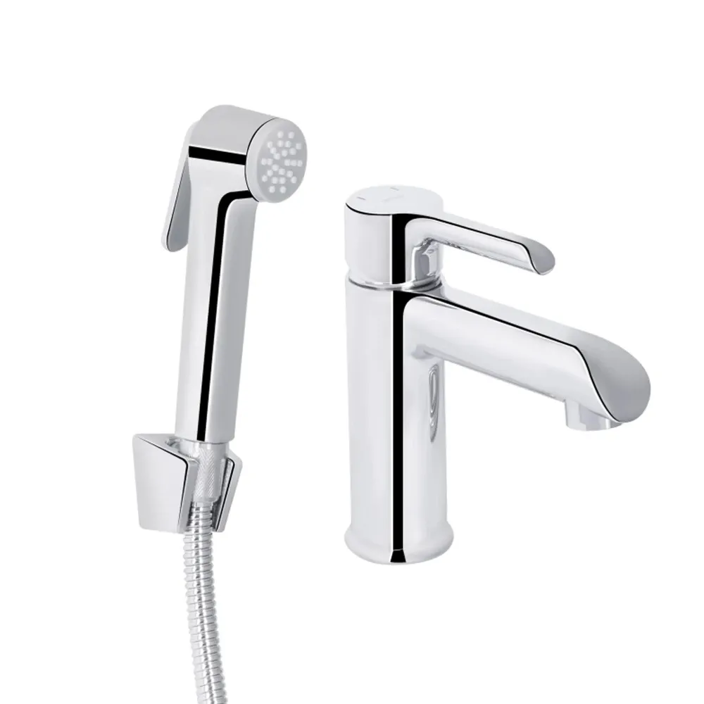 Смеситель для раковины Qtap Grand с гигиеническим душем QTGRA272CRM45670 Chrome Киев - изображение 1