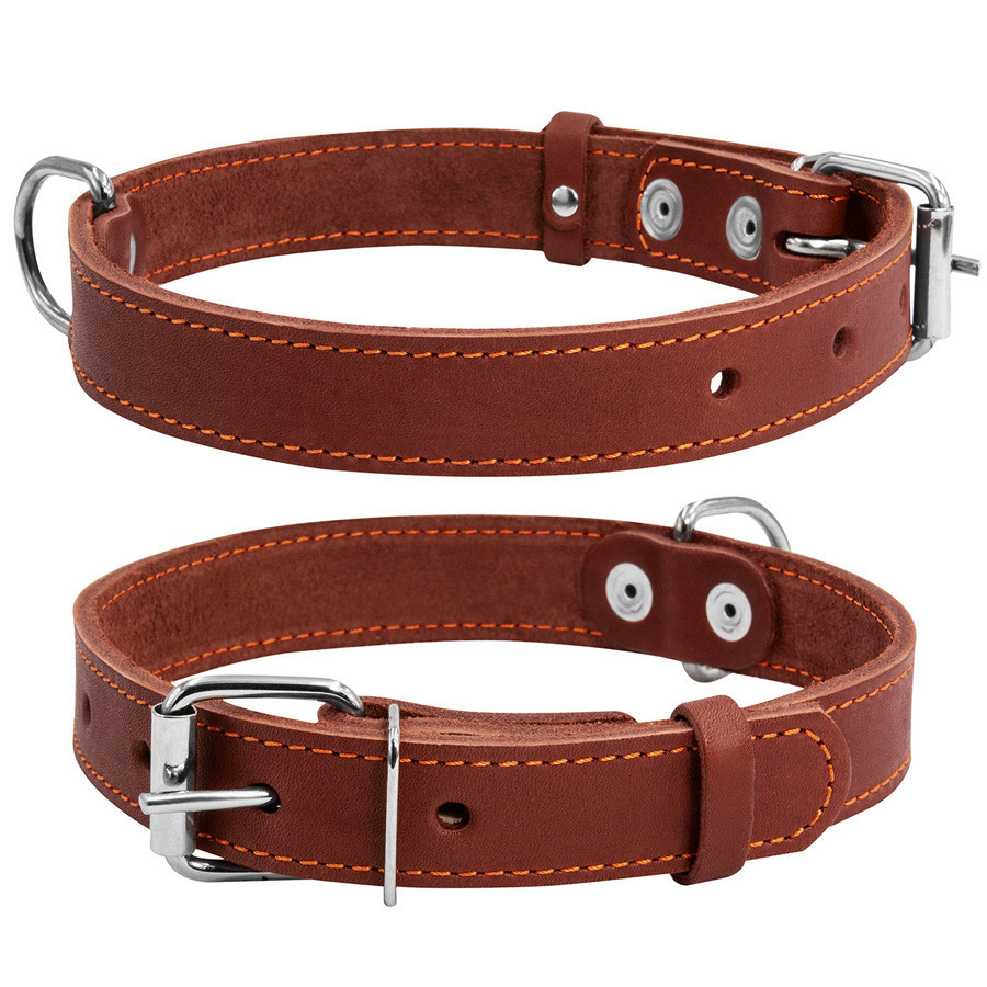 Нашийник "CoLLaR" одинарний (ширина 35мм, довжина 48-63см) коричневий Київ - фото 1
