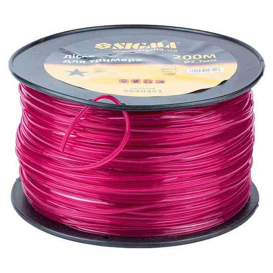 Sigma Леска для триммера звезда Ø2.7мм 200м катушка SIGMA (5620351) Киев