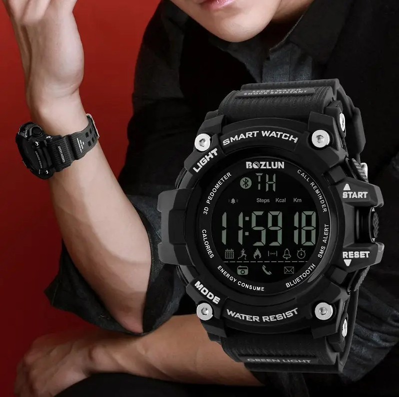 Спортивные часы с Bluetooth Skmei 1227 (black) Винница - изображение 6