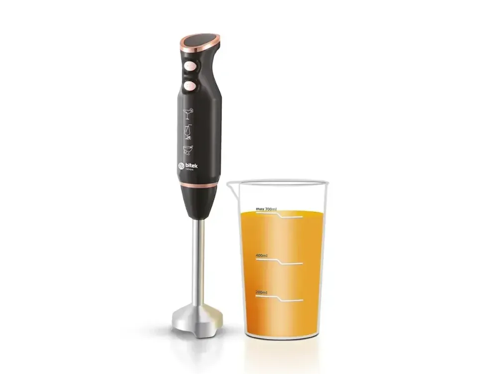 Блендер ручной BITEK BT-793B 1200Вт с чашей 700мл, 2 скорости, для смешивания, измельчения и коктейлей Одесса - изображение 2