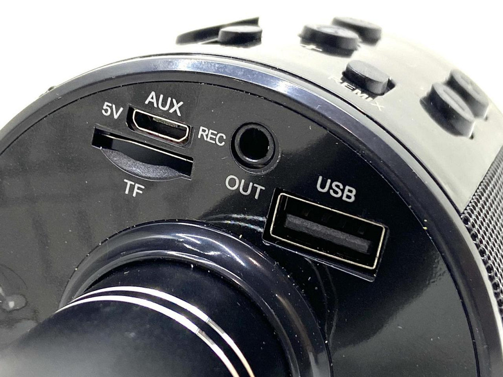 Мікрофон бездротової караоке bluetooth USB колонка Чорний (С 48340) Чернігів - фото 3