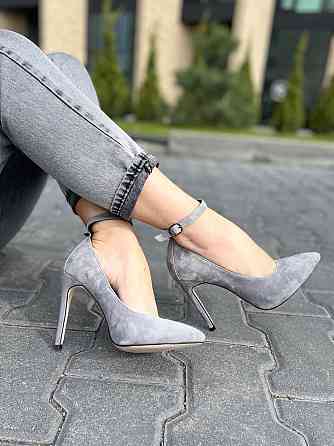 Nivelle Туфлі жіночі NIVELLE сірі натуральна замша каблук 10 см 36-39 (1769/10502-10512) Коломия