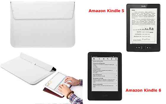 Чехол-конверт VitoCase для Amazon Kindle 5, Amazon Kindle 6, с функцией подставки для книги Белый Киев