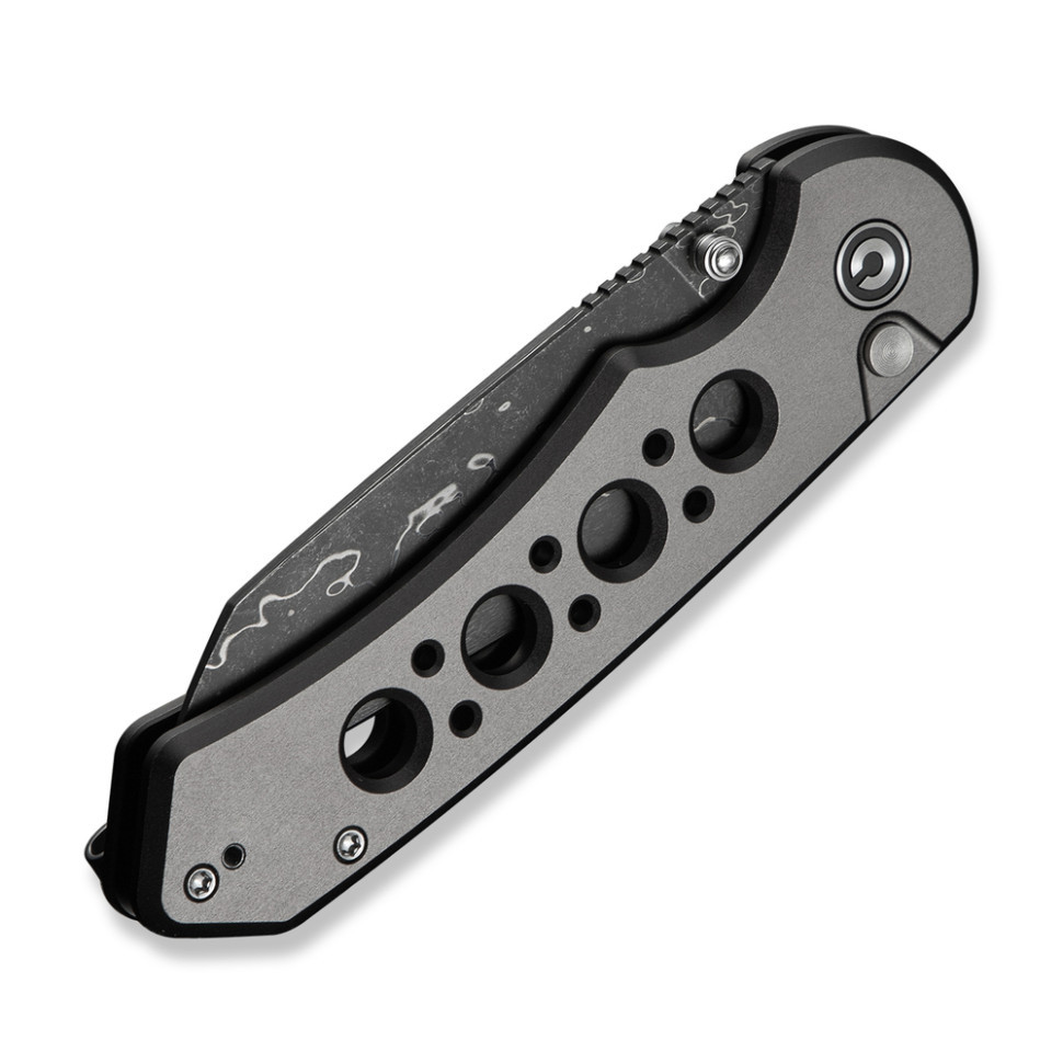 Ніж складаний туристичний Civivi Pragma Prime, (8.9 см) Damascus / Aluminum сірий Київ - фото 6