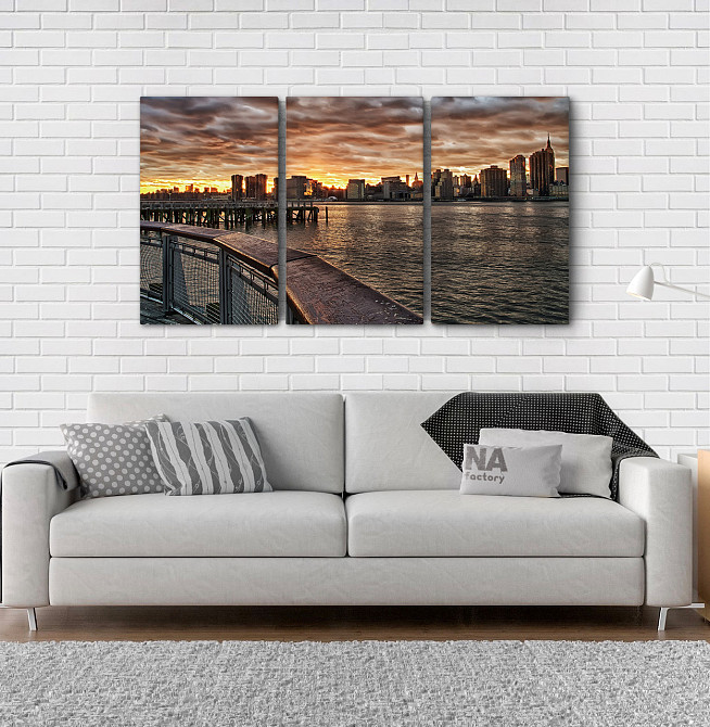 Модульная картина Город Закат Art-10_3А Киев - изображение 2