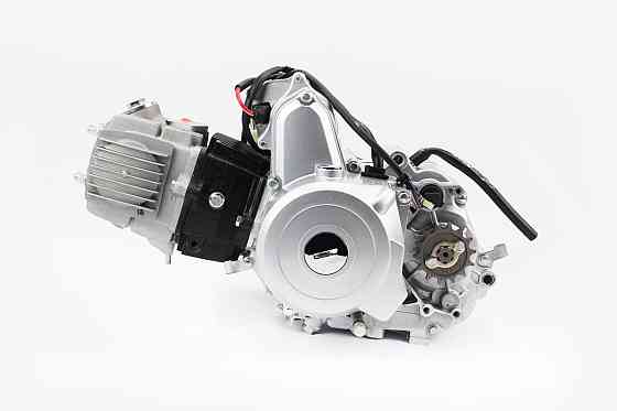 Двигун мопедний в зборі 110куб (Delta) - "механіка" + карбюратор, комутатор, котушка, реле: поворотів, стартера, напруги (без нап. KANUNI) Київ