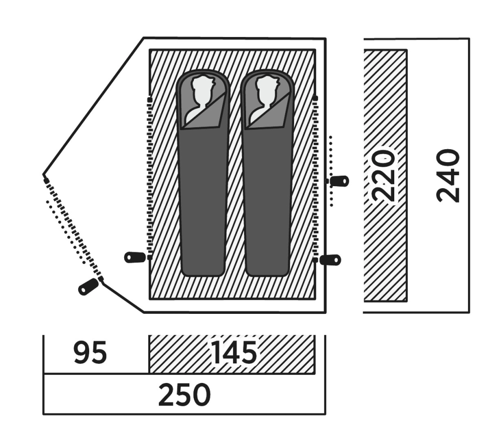 Палатка двухместная Easy Camp Rondane 2 (120469) Київ - фото 8