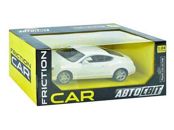 Машина 19,5см белый Авто-Свит 1:24 Bentley Continental GT инерц AS-3009 ТМ METR Киев