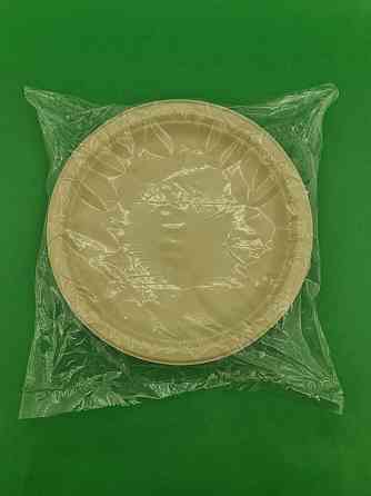 Тарілка паперова кругла 220 мм бежева D-9 (50 шт.) Харків