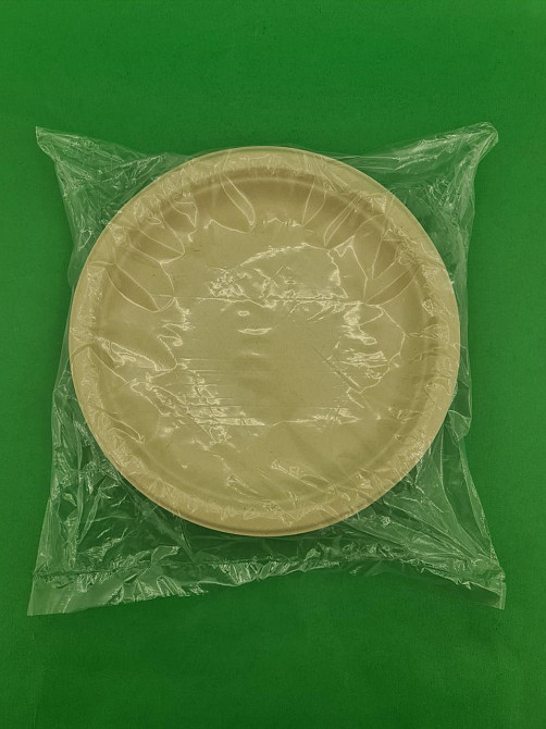 Тарілка паперова кругла 220 мм бежева D-9 (50 шт.) Харків - фото 2