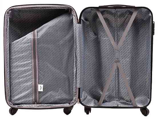 Чемодан пластиковый WINGS 147 микро 51 см золотисто-розовый Киев