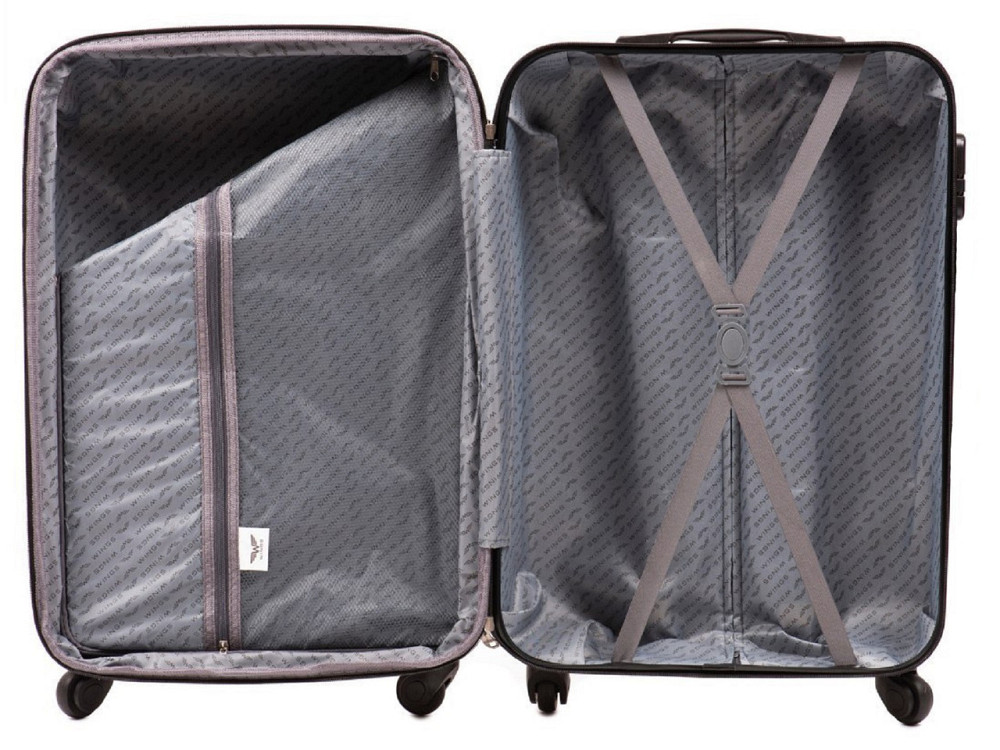 Чемодан пластиковый WINGS 147 микро 51 см золотисто-розовый Киев - изображение 4