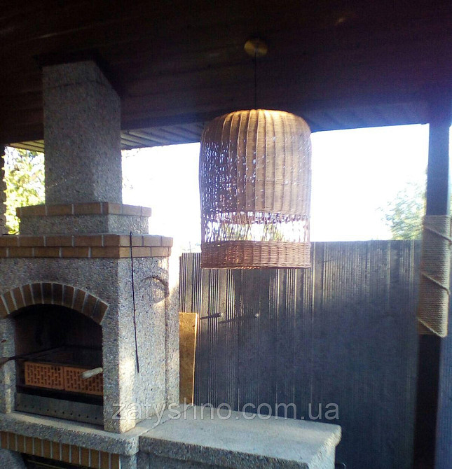 Плетеная мебель и люстра  |Мебель из лозы  плетеная с барным столом|мебель из лозы с люстрой Киев - изображение 4