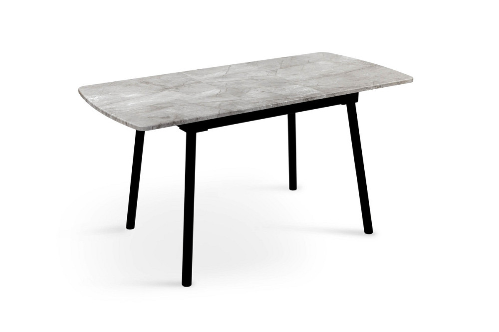 Стіл Соло 110(+35)*70 чорний метал/базальт Київ - фото 2